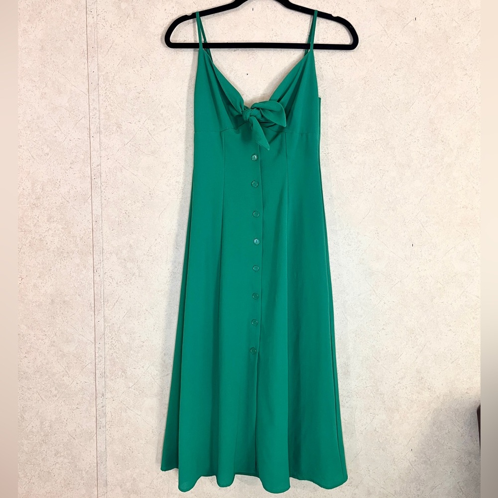 Midi Summer Dress with Tie Knot
